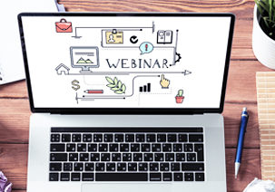 Webinar on Laptop | MPI - Trusted Sales + Marketing Partner